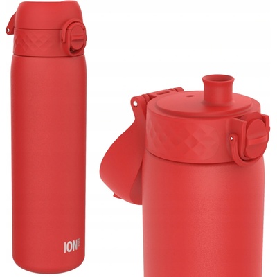 Ion8 láhev kovová červená 600 ml