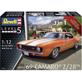 REVELL Plastic ModelKit auto 07727 69 Chevy Camaro 1:12