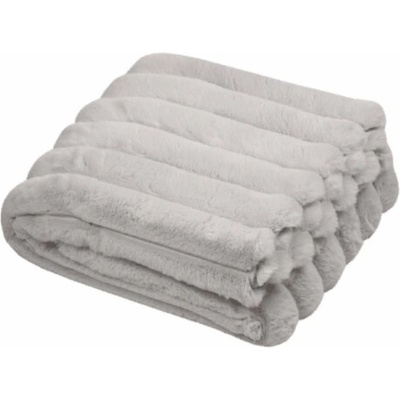 Monroe Kostkovaná deka STOF ECRU FLEECE 100% polyester