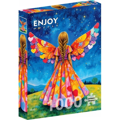 ENJOY Srdce s křídly 1000 dílků