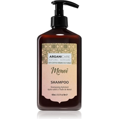 Arganicare Monoi Shampoo хидратиращ шампоан след слънчеви бани 400ml