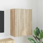 vidaXL TV стенен шкаф 59, 5 x 31 x 80 см Сонома дъб Инженерна дървесина (892361)