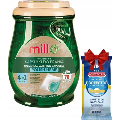 Ecomill 4v1 Konope poľské pracie kapsuly 70 PD +