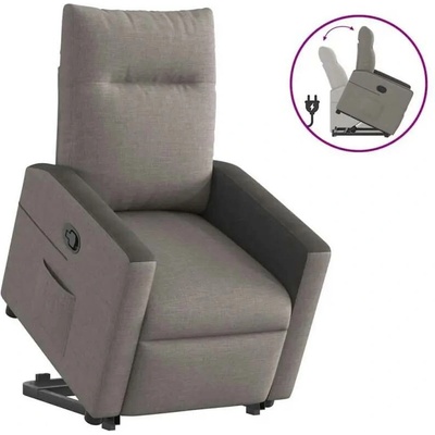 vidaXL 11461.3324057 Zvedací polohovací taupe textil