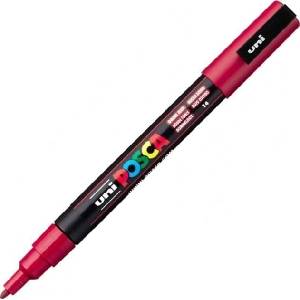 uni PC-3M Химикалка 0, 9 - 1, 3 mm 14 Dark Red 1 бр (60.1314)