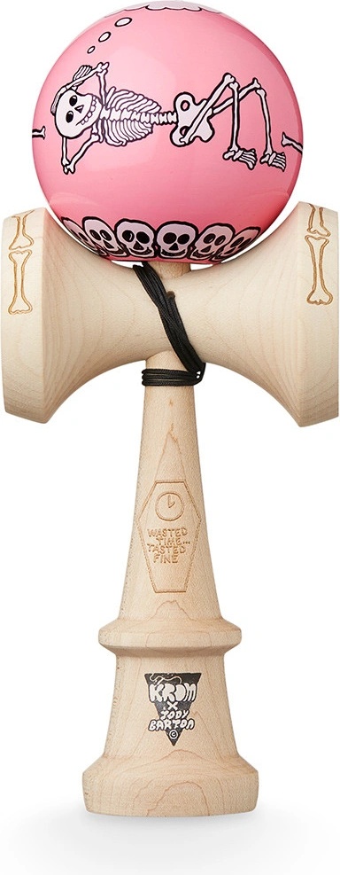 KROM Kendama X Jody Barton - Skeletons Pink Kendama