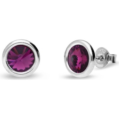 Spark fialové se Swarovski Elements Tiny Bonbon Studs KR1122SS29AM Amethyst