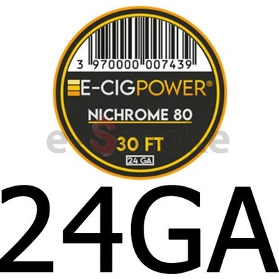 E Cig Power NICHROME 80 odporový drôt 9 m AWG 24 ga 0,50 mm