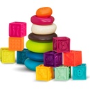 B-Toys Kostky One Two Squeeze a Pyramida z kroužků