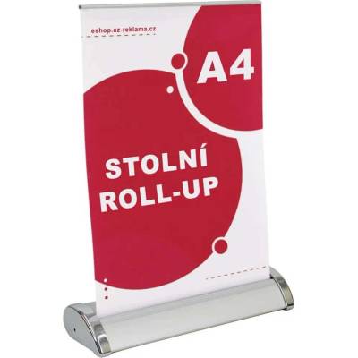 A-Z Reklama CZ Stolní mini Roll Up A4 konstrukce bez tisku