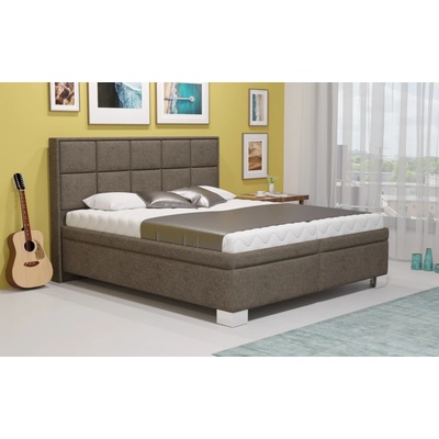 MAWS Larnaca boxspring s úložným prostorem potah čokoládově hnědá Lt. 5 matrace standard
