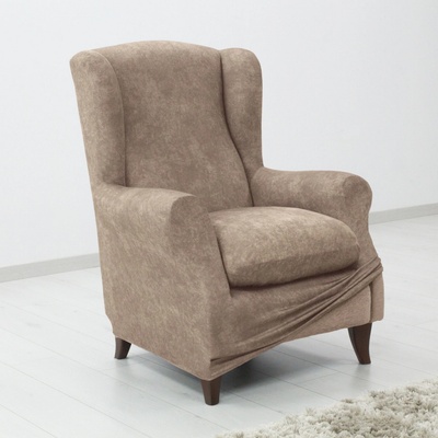 DekorTextil Elastický potah na ušák Estivella béžový DEK-855-2