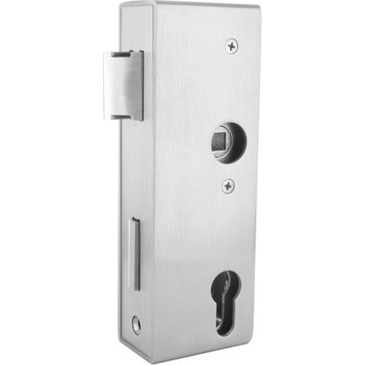 Feldmann Nerezová zámková krabica pre bránku a bránu 59100-240-40 sa zadlabacím zámkom, rozteč 72 mm