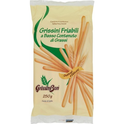 Grissin Bon talianske chrumkavé grissini s nízkym obsahom tuku 250 g