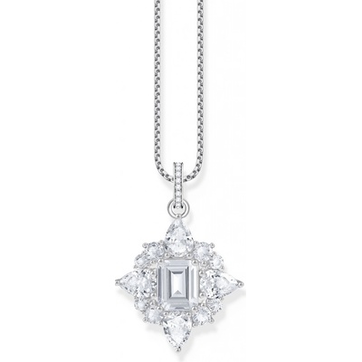 Thomas Sabo PE963 051 14 Silver pendant with white stones