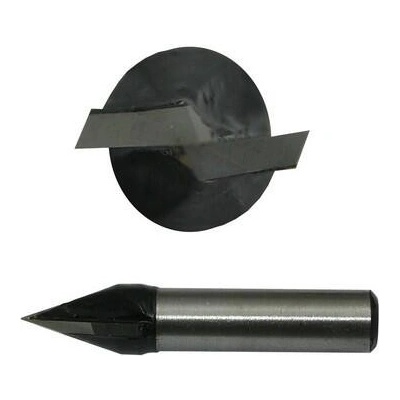 NÁSTROJE CZ Fréza na V-drážku 11mm 47/16 60° 2z SK na dřevo - CZFD2B-V11-16