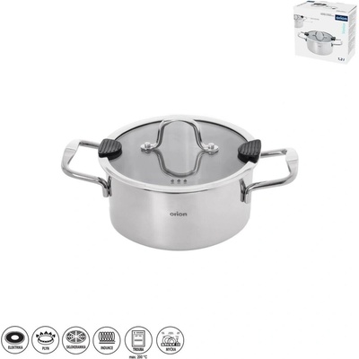 Orion Kastrol VENICE s poklicí 1,2 l 16 cm nerezová ocel, 8592381257088