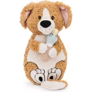 NICI Ници: Кафяв плюшен кученце и патица - 40 х 20 см (62165)