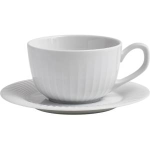 Kähler Чашка с чинийка HAMMERSHOI 250 ml, бял, Kähler (KHL692205)