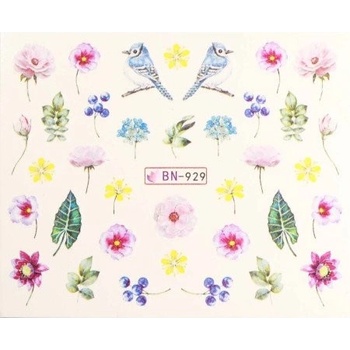 Vodonálepky s motívmi kvetov BN 929