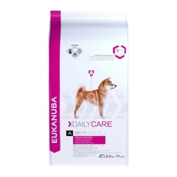 EUKANUBA Daily Care Dog Sensitive Digestion - Премиум суха храна за кучета с чувствителен стомах с пилешко месо, 2.5 кг