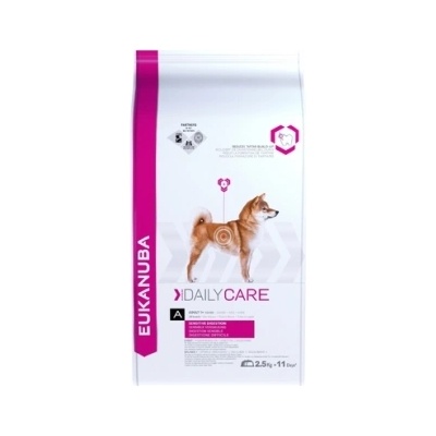 EUKANUBA Daily Care Dog Sensitive Digestion - Премиум суха храна за кучета с чувствителен стомах с пилешко месо, 2.5 кг