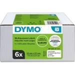 DYMO Етикети Dymo Multi 32 x 57 мм, свалящи се, бели, 6 x 1000 бр (2093094)