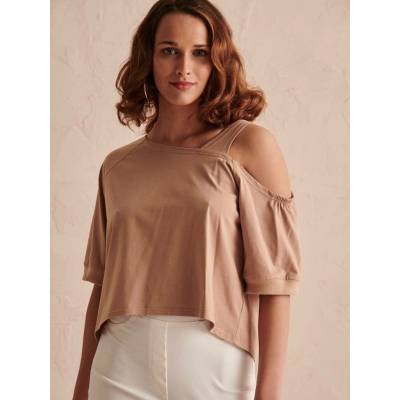 Caramel blouse Blue Shadow axp0824. R59 hnedá