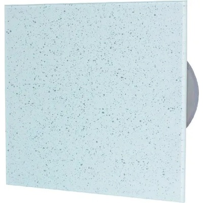 MMotors ВЕНТИЛАТОР ММ-Р 100/169 КВАДРАТ С КЛАПА06 СТЪКЛО ПРАВА /БЯЛ И СРЕБРО/ (4741)