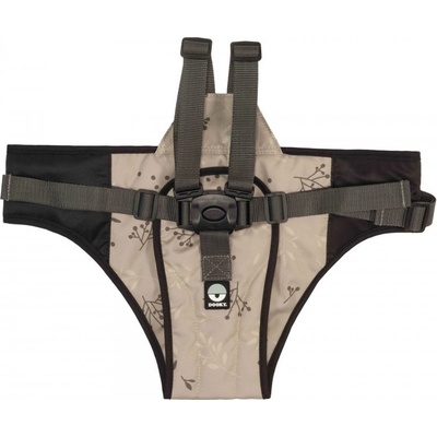 Dooky Přenosná textilní Travel Chair Black Romantic Leaves Beige