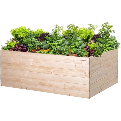 Atmowood Dřevěný vyvýšený záhon 160 x 100 x 60 cm hnědý – Hledejceny.cz