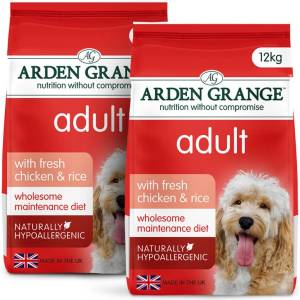Arden Grange Възрастни с прясно пиле и ориз 2 x 12 кг
