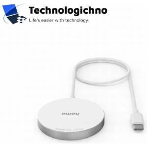 Hama Безжично зарядно MagCharge FC15 15W бял (HAMA 00201672)
