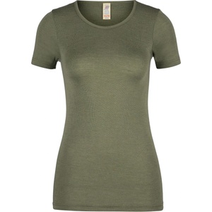 Engel Дамско копринено термобельо Engel Women's Undershirt S/S Merino base layer - Olive - размер 34/36 (EU) (114-0819-1012)
