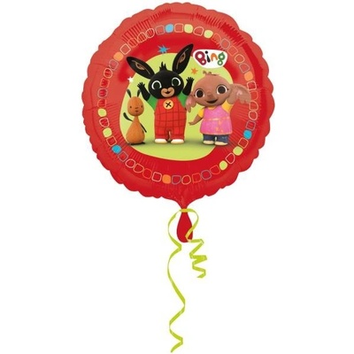 Amscan Fóliový balón Králik Bing červený 43cm