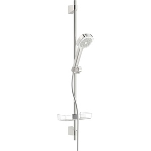 Hansa Basicjet - Комплект от душ-глава, 1 струя, маркуч и штанги с поставка, хром 44790111 (44790111)