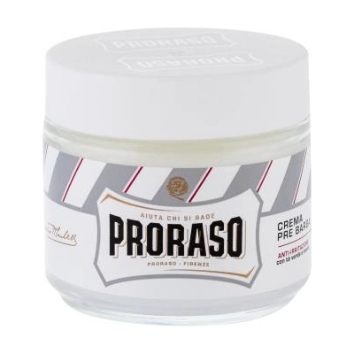 PRORASO White Pre-Shave Cream крем за по-лесно бръснене с ментол, евкалипт и глицерин 100 ml