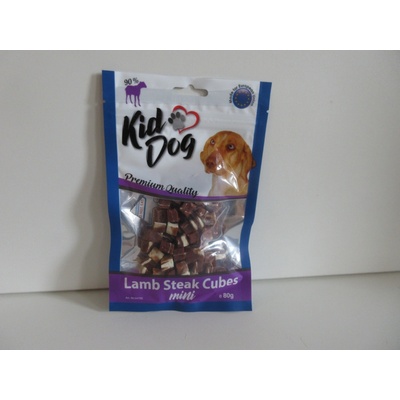 KidDog mini kostičky z jehněčího masíčka 80 g