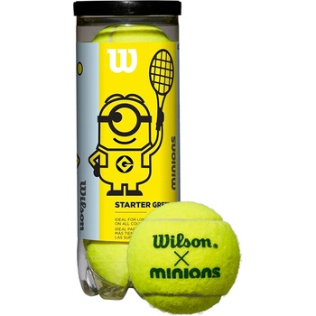 Wilson Minions Stage 1 детски топки за тенис 3 бр. жълти WR8202501