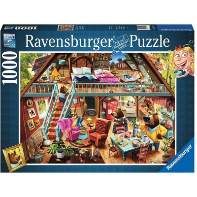 Ravensburger Пъзел Ravensburger от 1000 части - Златокоска е хваната! (12000423)
