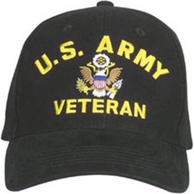 U.S. ARMY VETERAN Baseball ČERNÁ
