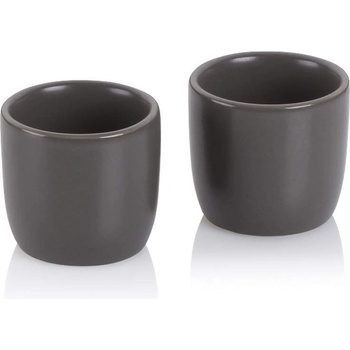 kela 2 бр тъмно сиви порцеланови чаши за еспресо или поставки за яйца KELA модел Bob