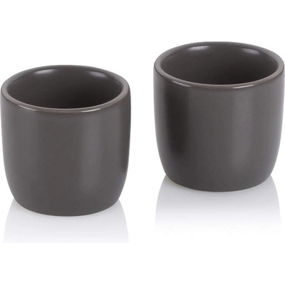 kela 2 бр тъмно сиви порцеланови чаши за еспресо или поставки за яйца KELA модел Bob