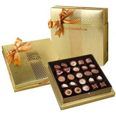 Bolci Výběrové pralinky Diamond box zlatý 215 g