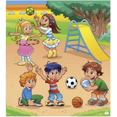 DIMEX ART Флизелинов фототапет деца на детската площадка 225 x 250 см