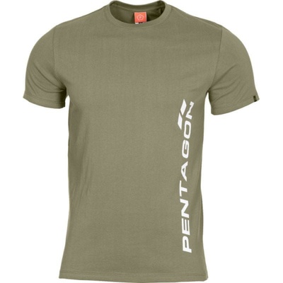 Pentagon tričko Vertical olivové