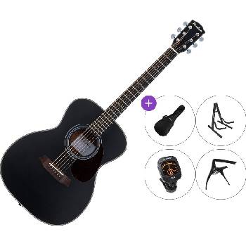 Pasadena PG-200 Premium SET Black Джъмбо китара