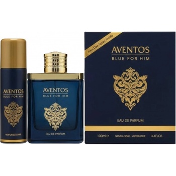 Fragrance World Aventos Blue Комплект с Парфюм EDP за мъже 150ml