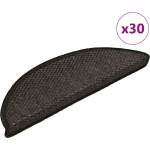 vidaXL Самозалепващи стелки за стълби сизал 30 бр 56x17x3 см антрацит (3365861)