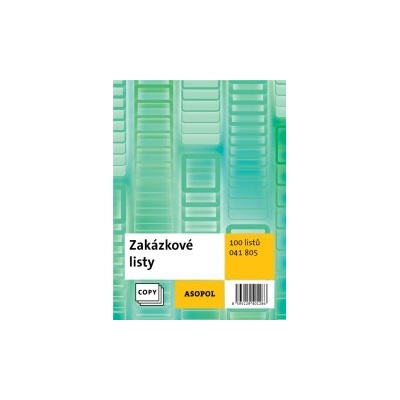 Asopol 041805 Zakázkové listy A5, samopropisovací